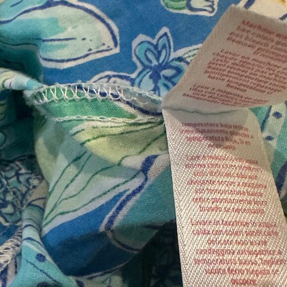 Lilly Pulitzer S Georgia May Tall Me Palazzo Pants Blue Preppy Resort Blue Sea - Picture 7 of 12